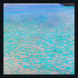 Póster A famosa pintura Attersee de Gustav Klimt.<br><div class="desc">A famosa pintura Attersee de Gustav Klimt. Pôster.</div>