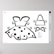 A fantasia da boneca de papel OG: PEQUENA