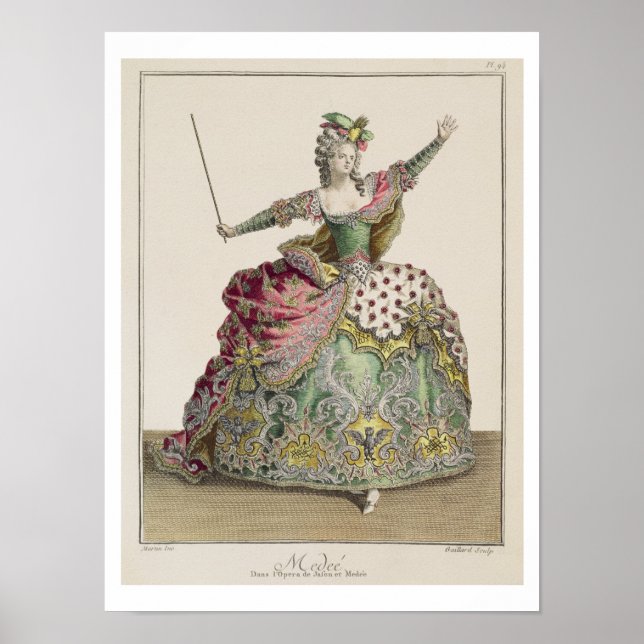 Poster A fantasia de Medea na ópera "Jason and Medea", (Frente)