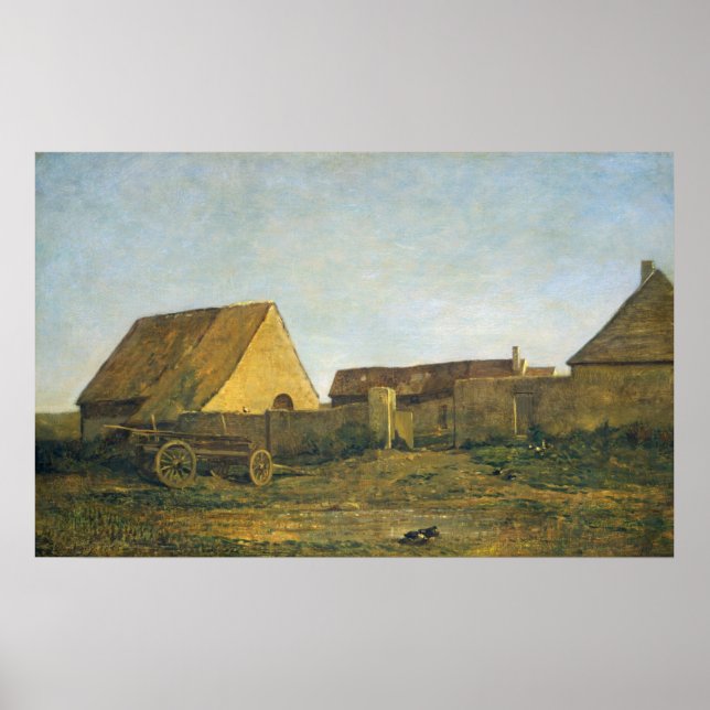 Poster A Fazenda - Charles-François Daubigny Fine Art (Frente)