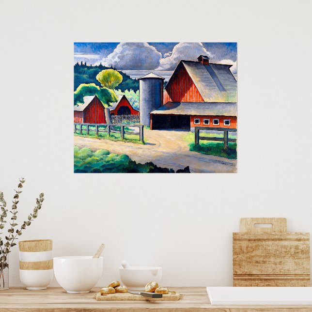 Poster A Fazenda Kenjiro Nomura 1934 Arte Rústica (Cozinha)