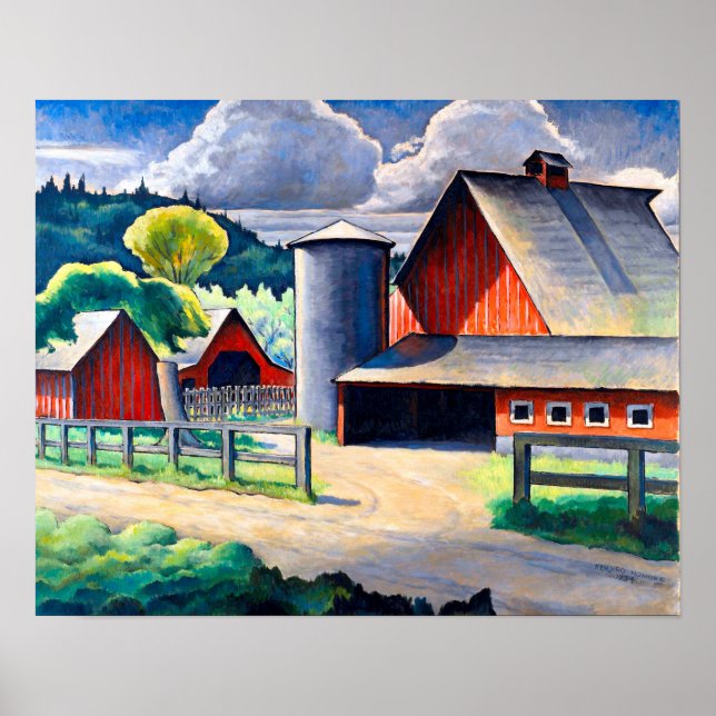 Poster A Fazenda Kenjiro Nomura 1934 Arte Rústica (Frente)