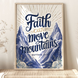 Poster A Fé Move Montanhas: Mateus 17:20