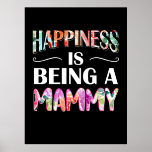 Poster A Felicidade De Arte Da Mãe Está Sendo Uma Mamãe