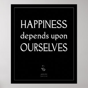 Poster A felicidade depende de nós mesmos