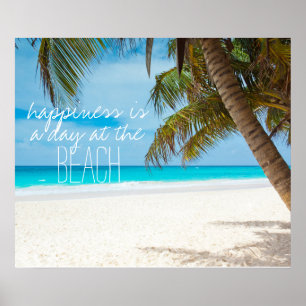 Poster A felicidade é um dia nas citações da inspiraç