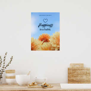 POSTER A FELICIDADE É UM HÁBITO