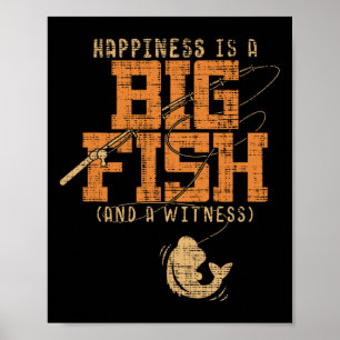 Poster A Felicidade É Um Peixe Grande E Uma Testemunha -