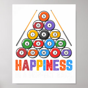 Poster A Felicidade É Um Rack Perfeito - Jogador De Pisci