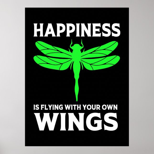 Poster A Felicidade Está Voando Com Dragonfly (Frente)