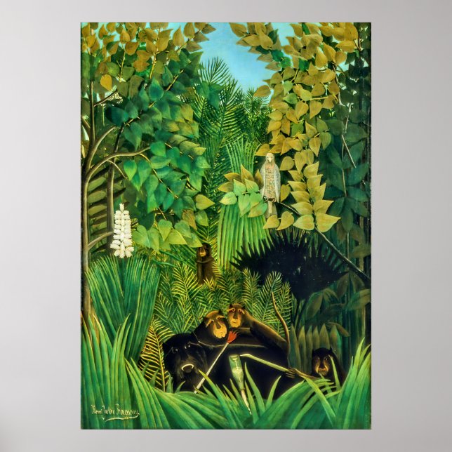 Poster A Feliz Jesters - Henri Rousseau (Frente)
