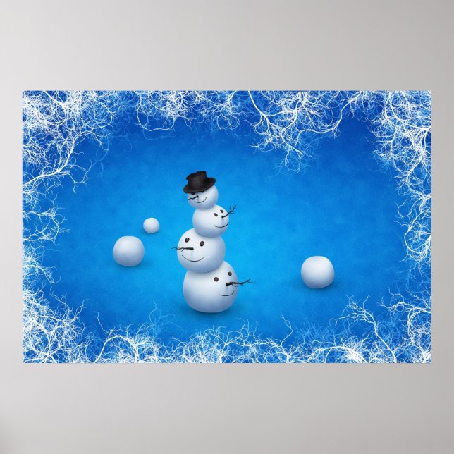 Póster A Feliz Snowman (Frente)