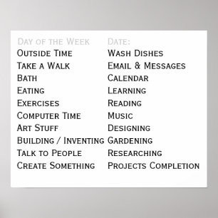 Póster A ferramenta viva adaptável encarrega diariamente