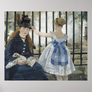 Poster A ferrovia de Edouard Manet