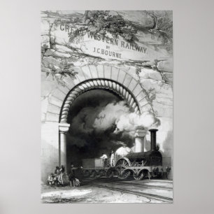 Póster A ferrovia ocidental Excelente, 1846