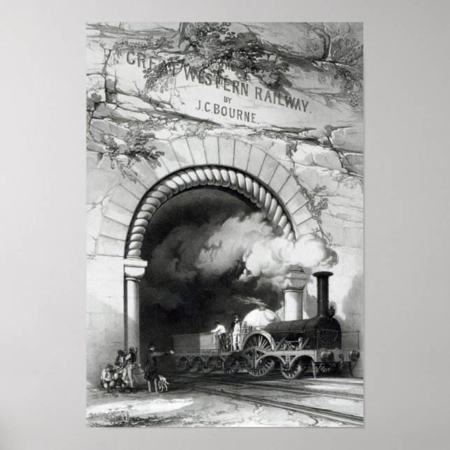 Póster A ferrovia ocidental Excelente, 1846 (Frente)