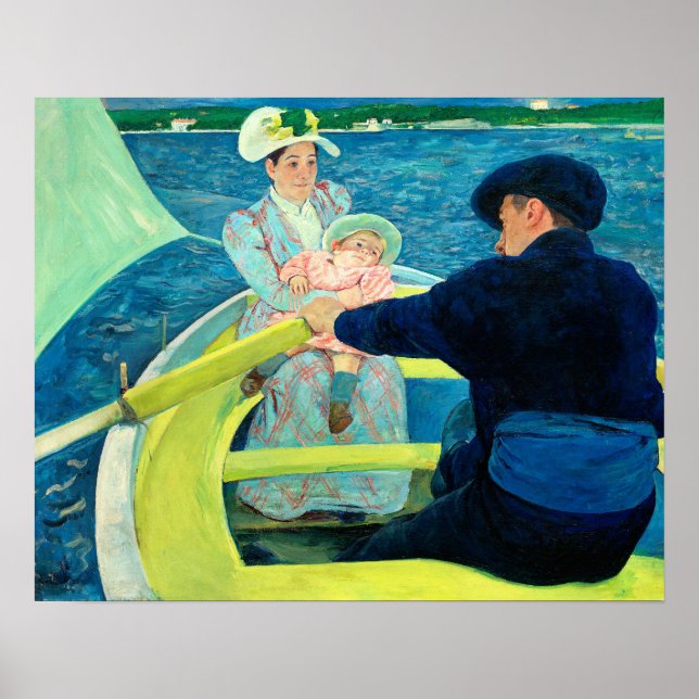 Poster A Festa Barco de Mary Cassatt (Frente)