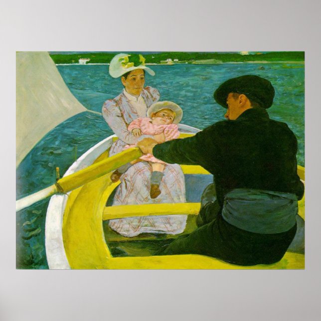 Póster A Festa Barco, Mary Cassatt (Frente)
