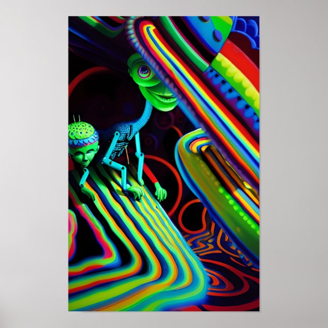 Poster A Festa de aniversário secreta Ken Gage Surrealism (Frente)