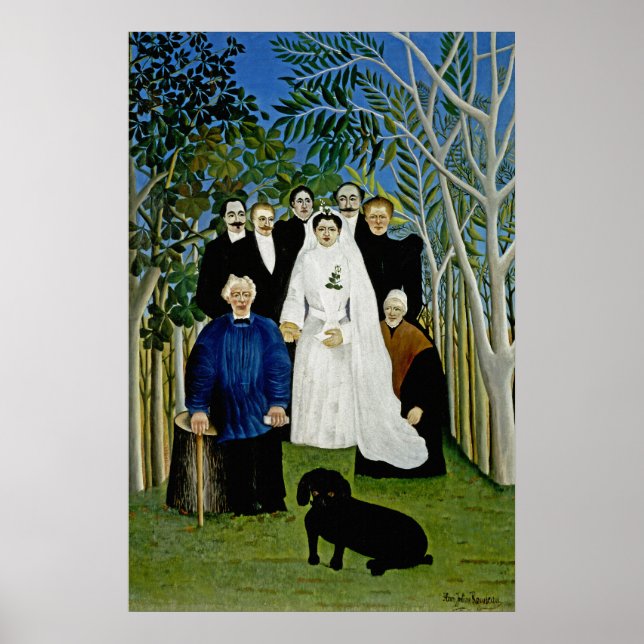 Poster A Festa de casamento de Henri Rousseau (Frente)