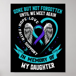 Poster A Filha Da Camisa De Sensibilização Suicida Foi-Se