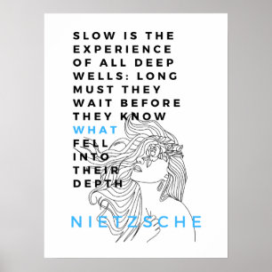 Poster A filosofia da Profunda Alma cita Nietzsche