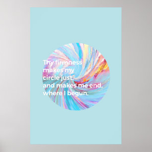 Poster A firmeza - Turquesa