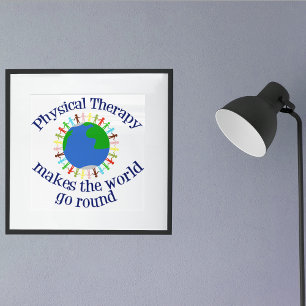 Poster A Fisioterapia Faz o Mundo Girar