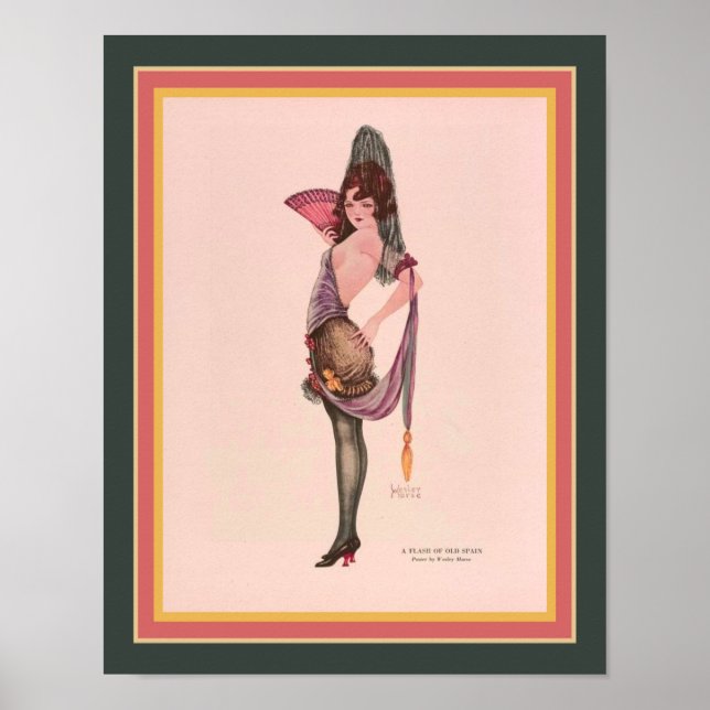 Poster "A Flash of Old Espanha' Art Deco ca. 1921 (Frente)