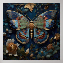 Poster A Flauta Encantada - Arte Digital Butterfly