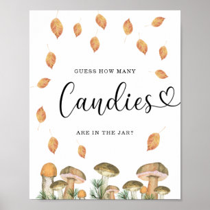 Poster A flora de queda adivinha quantos canetas