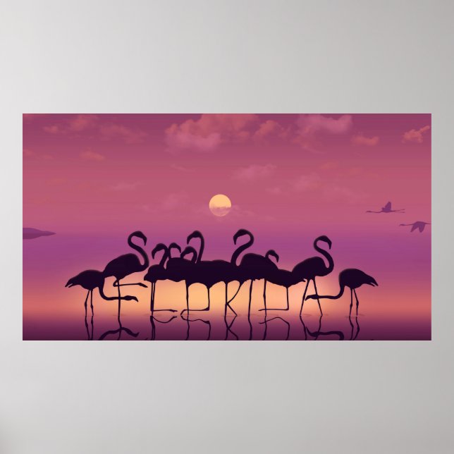 Poster A Flórida se soletra nas pernas de um bando de f (Frente)
