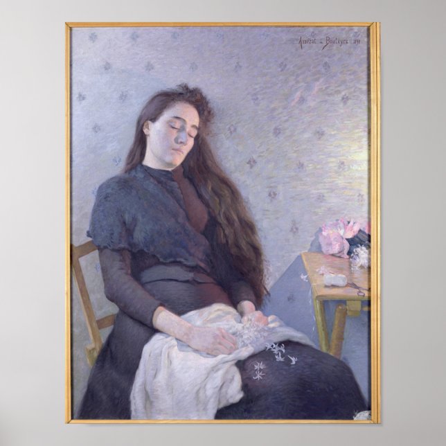 Póster A Florista Adormecida, 1892 (Frente)