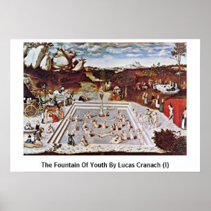 Poster A fonte de juventude por Lucas Cranach (i)