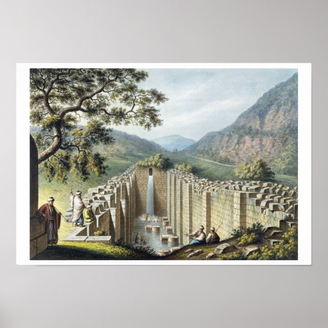 Póster A fonte de Siloah, Jerusalém, pub. por William (Frente)