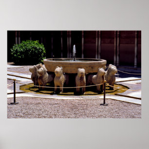 Poster A fonte dos leões, o Alhambra, Granada,