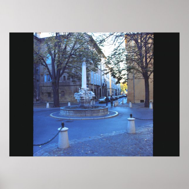 Póster A fonte dos três golfinhos (Frente)