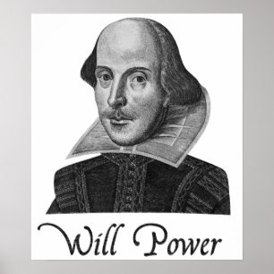 Póster A força de vontade de William Shakespeare