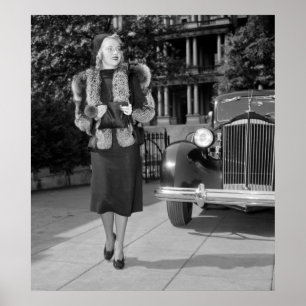 Poster a forma das mulheres dos anos 30