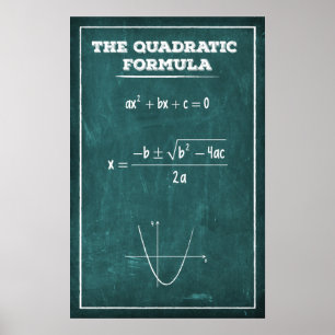 Poster A fórmula quadrática
