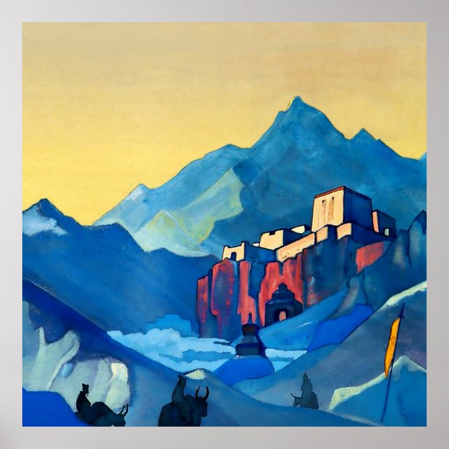 Poster “A Fortaleza do Espírito” por Nicholas Roerich (Frente)