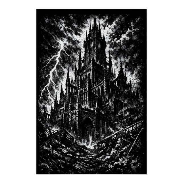 Póster A Fortaleza Negra por BurnsInHell (Frente)