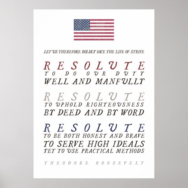 Poster A Forte Vida de Theodore Roosevelt (Frente)