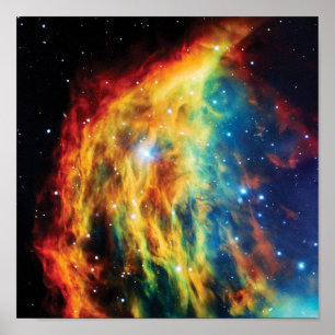 Póster A Foto do Espaço Exterior da Nebulosa Medusa Hubbl