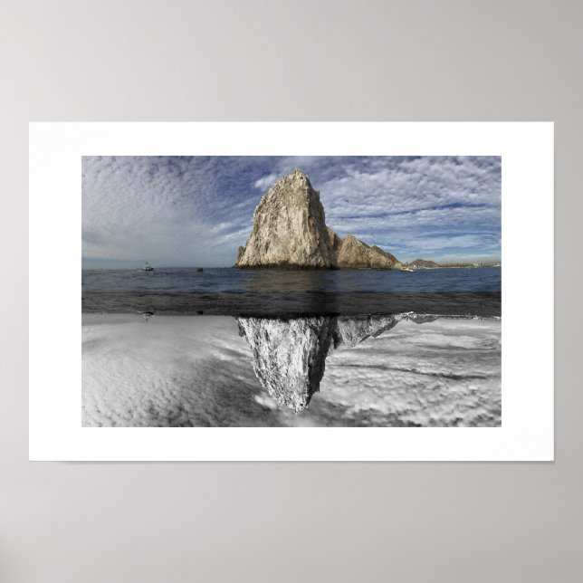 Poster A Fotografia Reflexo do Arco Cabo México (Frente)
