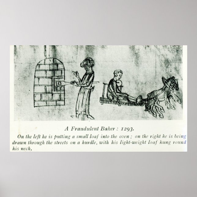 Poster A Fraudulent Baker, 1293 (Frente)