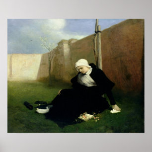 Poster A freira no jardim do claustro, 1869