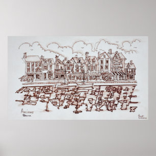 Póster A Frente Marítima, Amiens   Somme, França