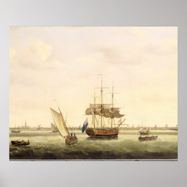 Poster A Frigate 'Surpresa' em Anchor do Yarmout Excelent (Frente)