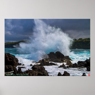 Poster A fúria do deus havaiano do ~ de Kanaloa do ocean